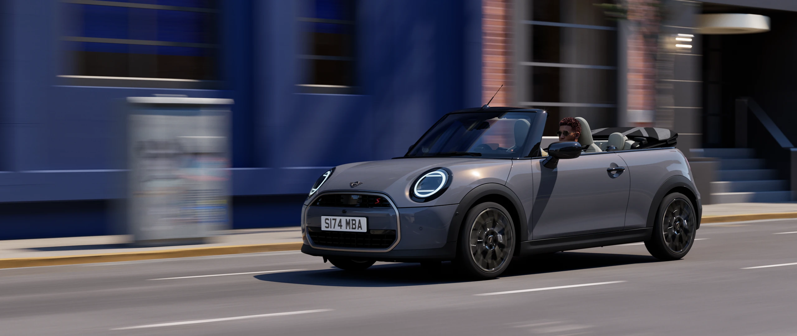 MINI Cooper Cabrio - vue de face - Sparkling Copper Grey